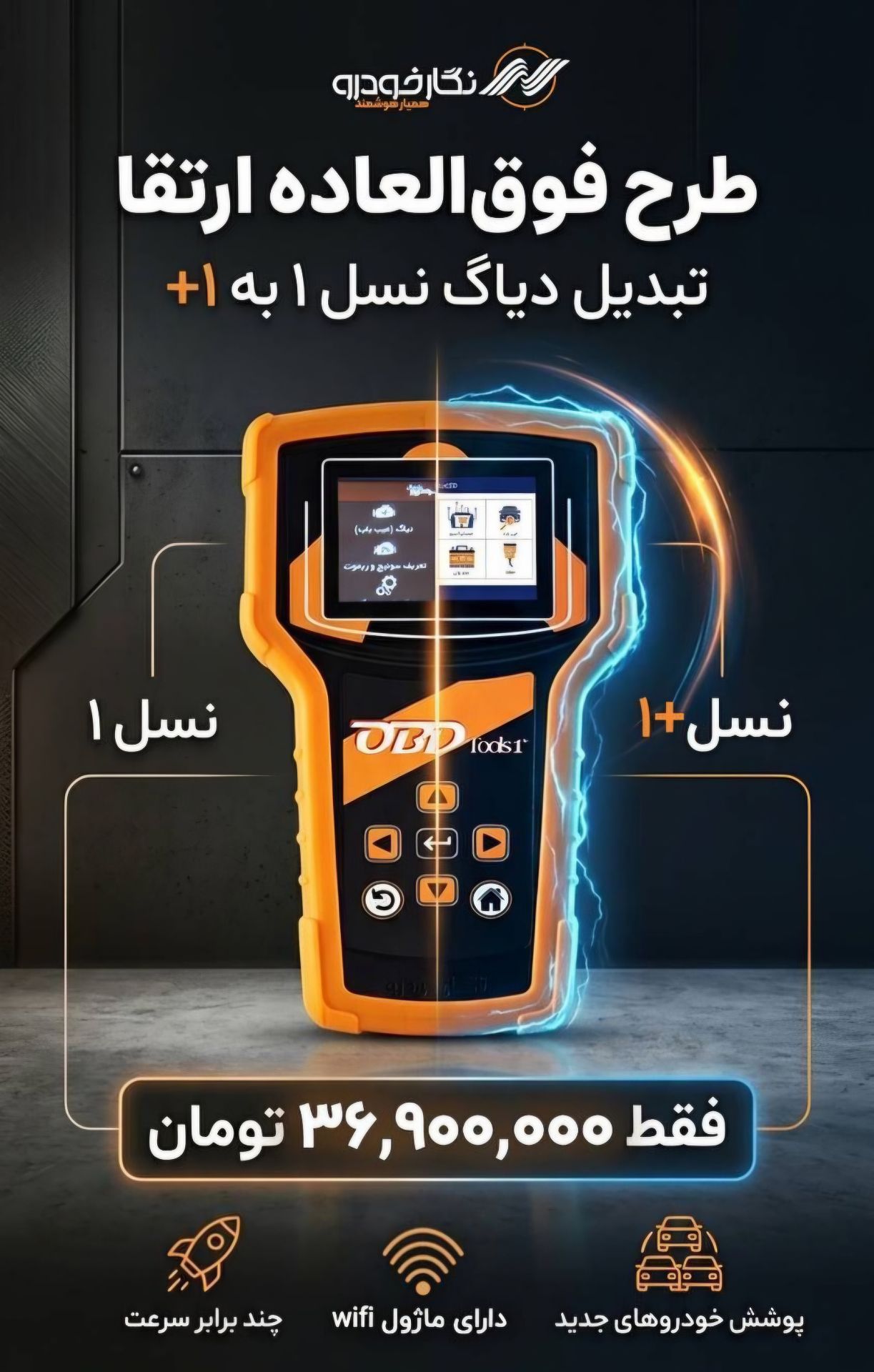 طرح تعویض نگار خودرو ( پرتابل نسل یک پلاس )