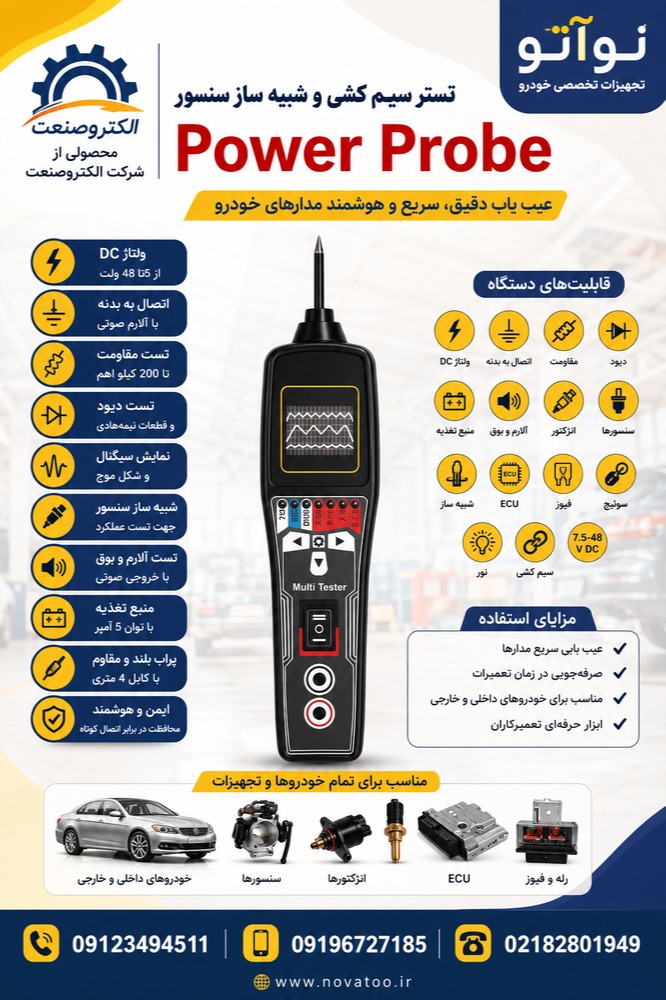 تستر سیم کشی و شبیه ساز Power Probe