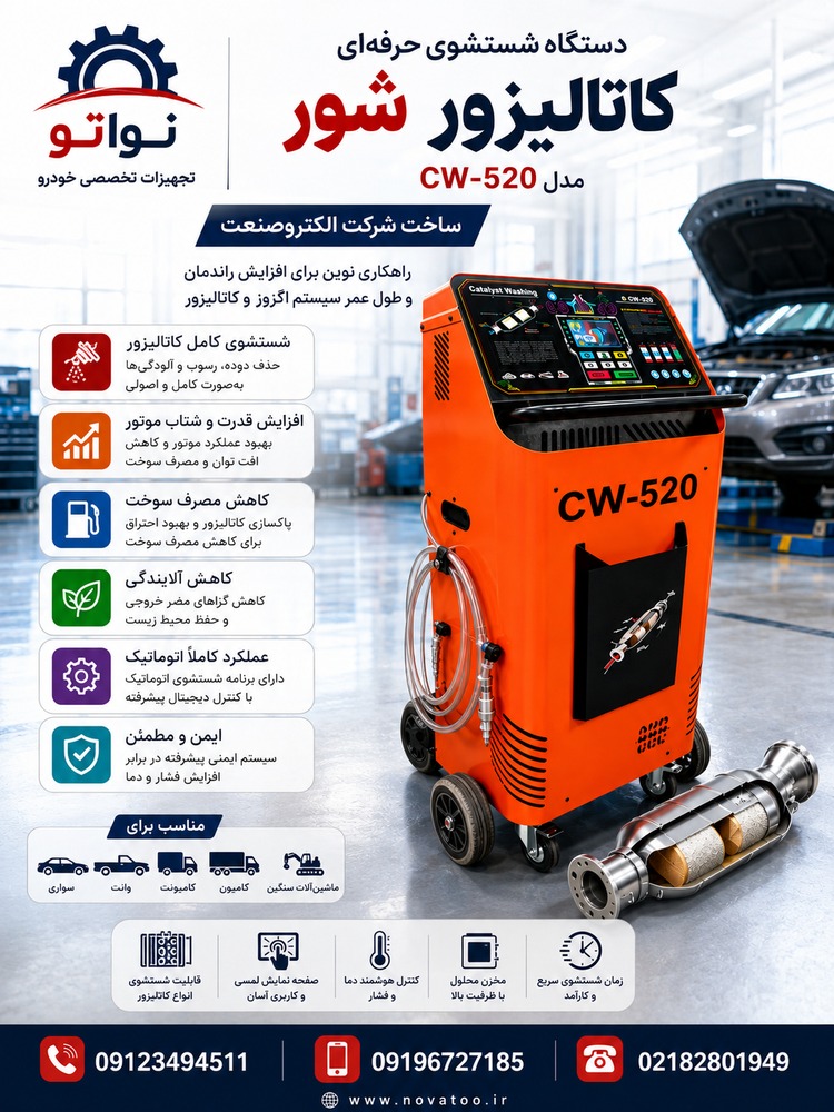 دستگاه شستشوی کاتالیزور CW520